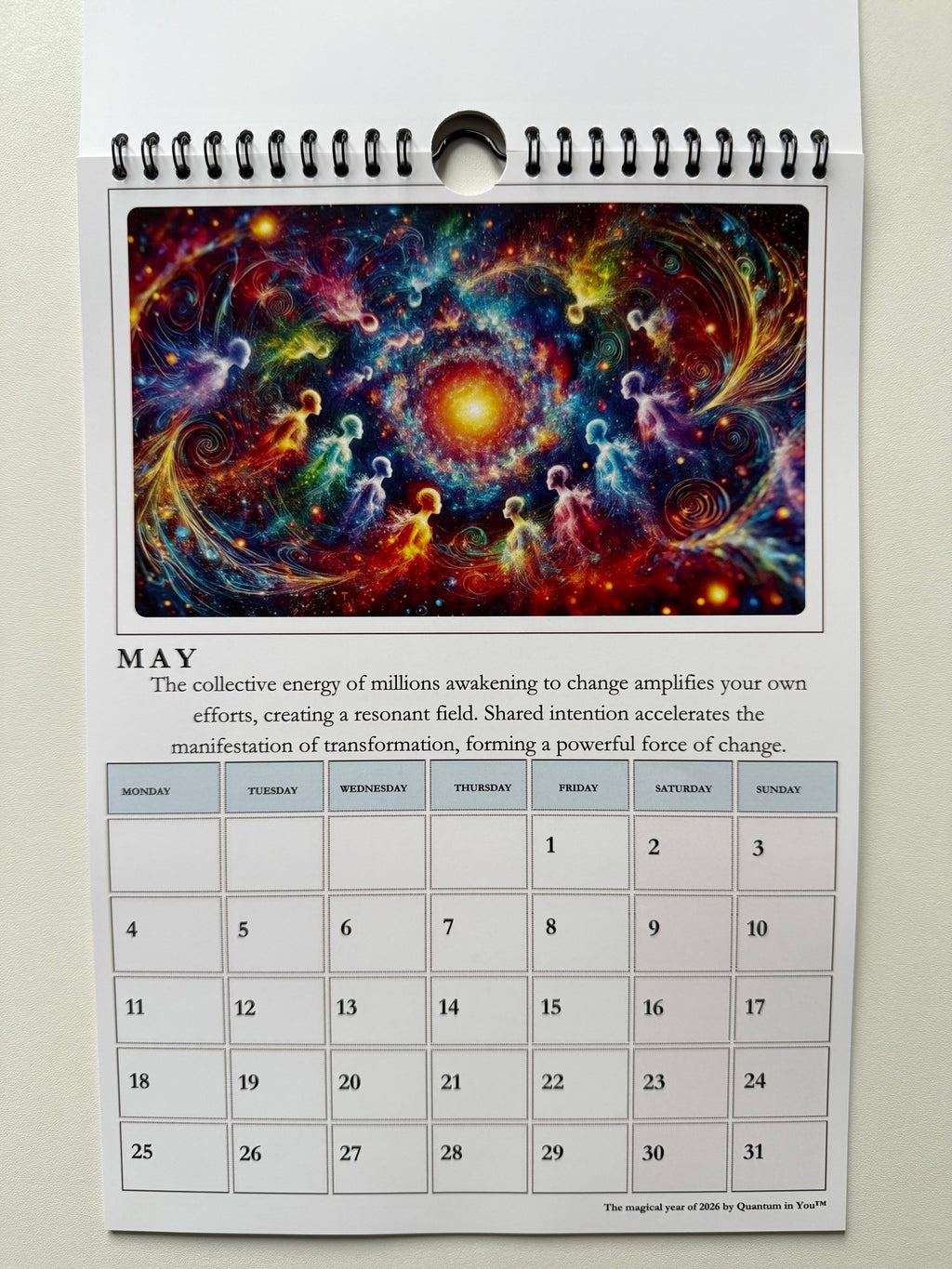 Kalendarz Magiczny 2026 rok A4 wersja angielska