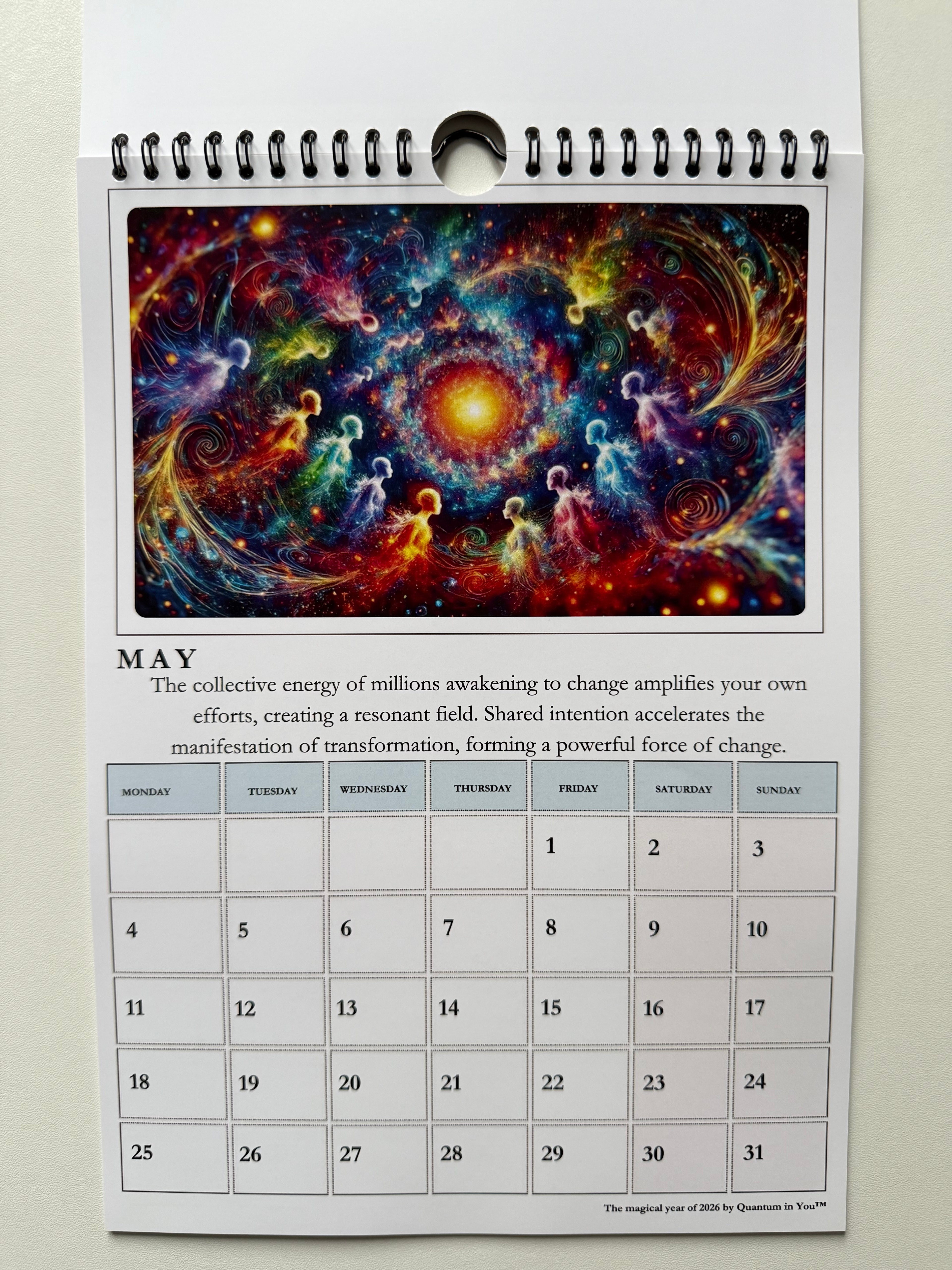 Kalendarz Magiczny 2026 rok A3 wersja angielska