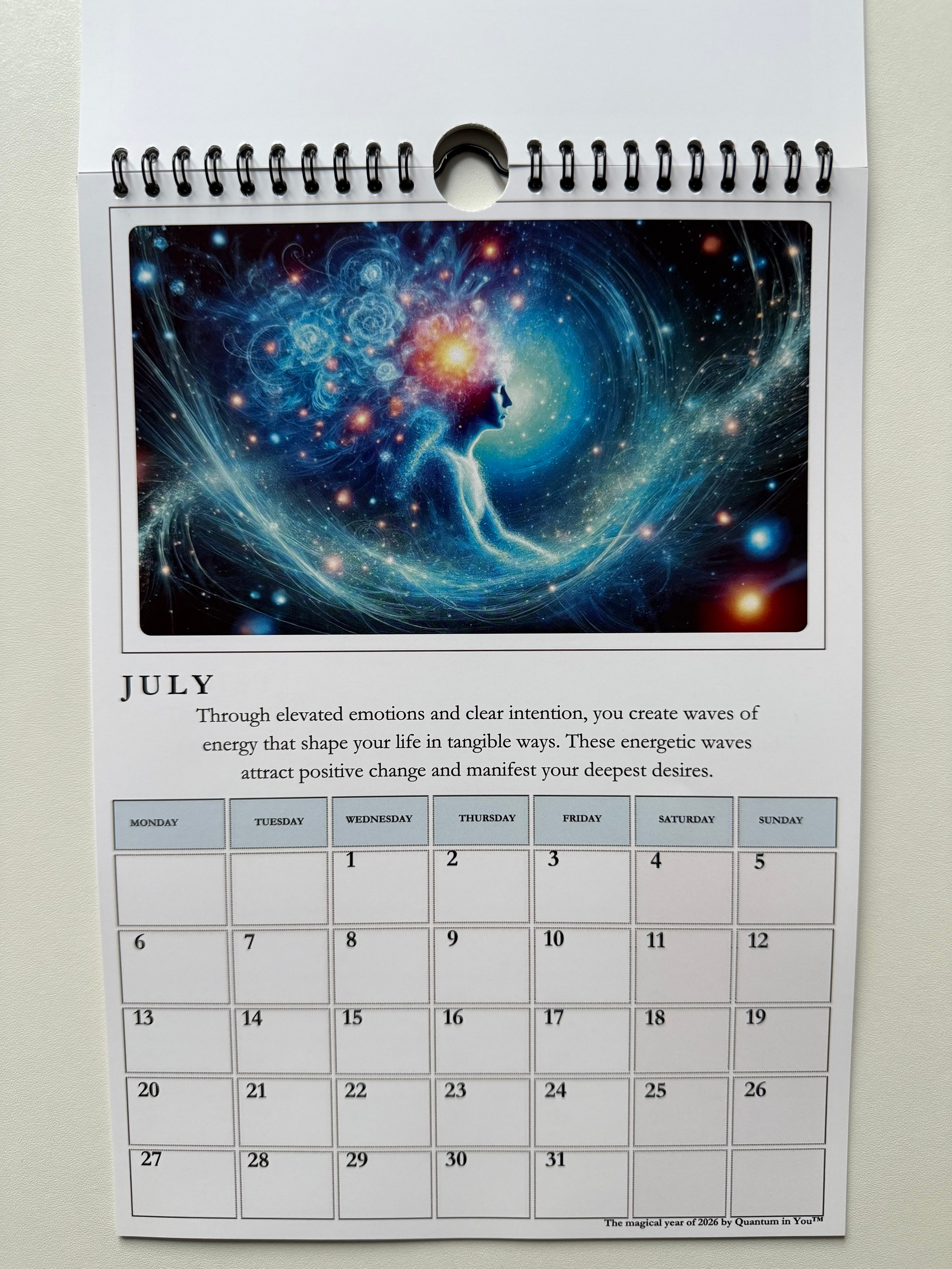 Kalendarz Magiczny 2026 rok A3 wersja angielska